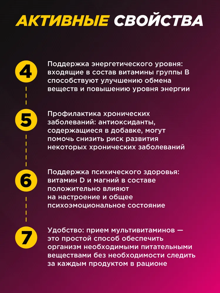 Primekraft Vitamax Complex Daily, для повышения работоспособности, снижения стресса и усталости, 90 капсул