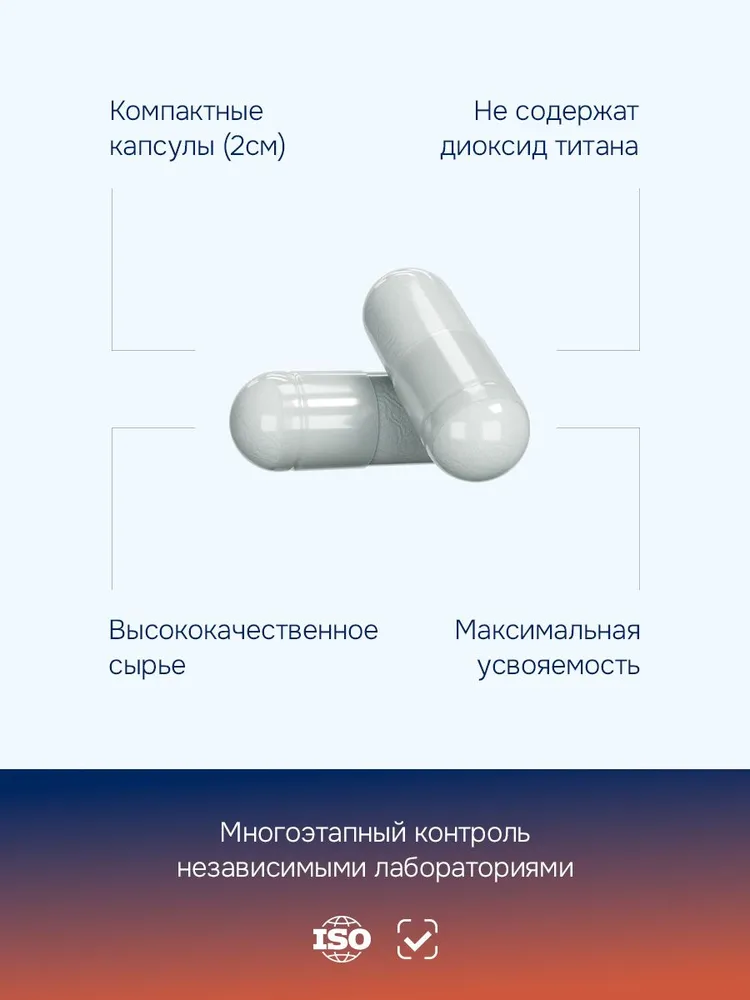 GLS Pharmaceuticals Теанин (Theanine) с витамином В6, аминокислота для улучшения работы мозга, умственной активности, 60 капсул
