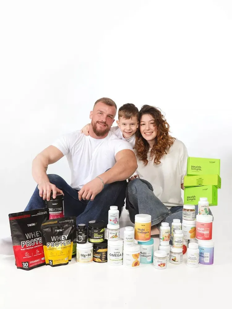 1WIN Хондроитин+Глюкозамин+МСМ (Glucosamine+Chondoitine+MSM), комплекс для суставов и связок